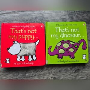 Usborne Touchy-Feely Books - Red and Green Set